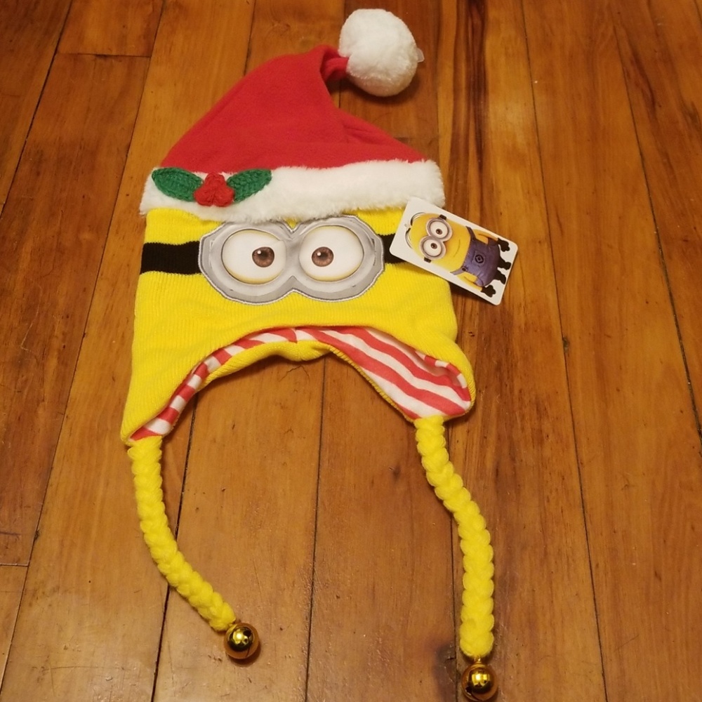 Minions Knit Christmas Hat
